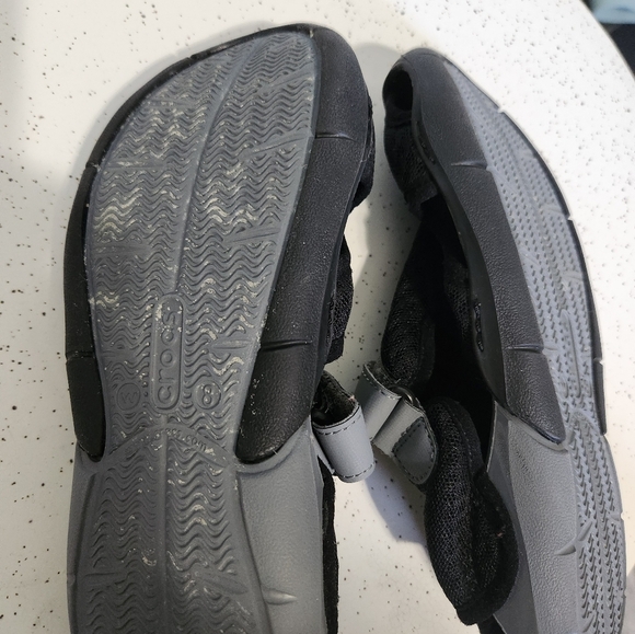 CROCS Black and Gray Mules - Picture 4 of 5